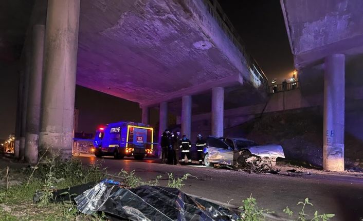 2 köprü arasından düşen araçta 1 kişi öldü, 3 kişi ağır yaralandı
