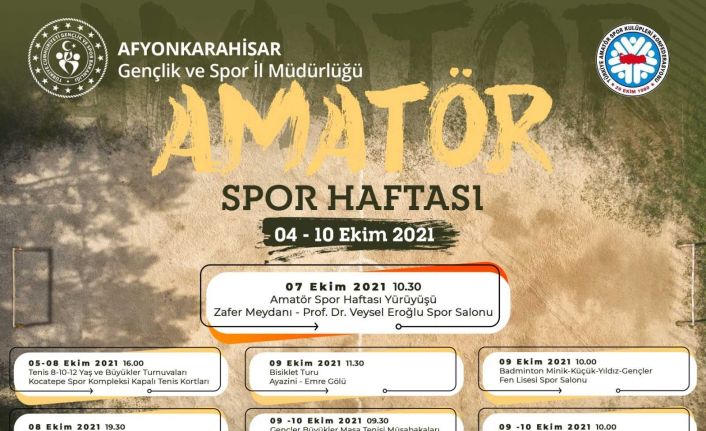 Afyonkarahisar’da Amatör Spor Haftası etkinlikleri başladı