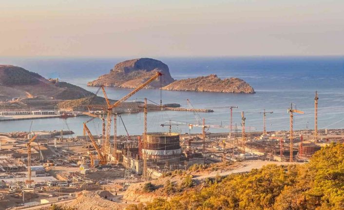 Akkuyu NGS’nin 1’inci güç ünitesinde iç koruma kabuğunun 4. katmanı kuruldu