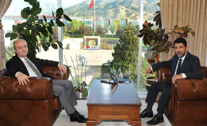 Aydın Cumhuriyet Başsavcısı Eker, ADÜ Rektörü Aldemir ile görüştü