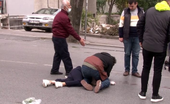 Bahçelievler’de otomobilin çarptığı kadına ilk müdahaleyi yoldan geçen doktor yaptı