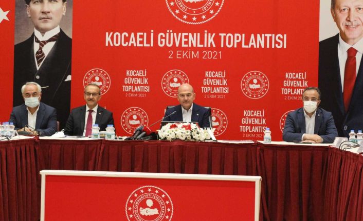Bakan Soylu Kocaeli’de güvenlik toplantısına katıldı