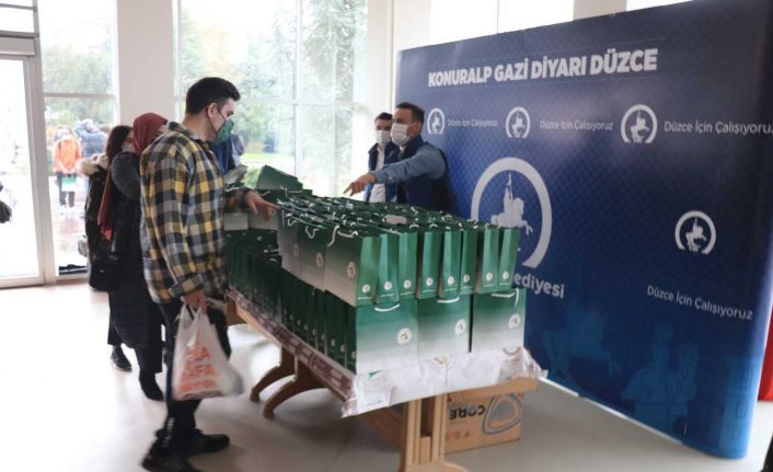 Belediyeden öğrencilere "hoş geldiniz" sürprizi