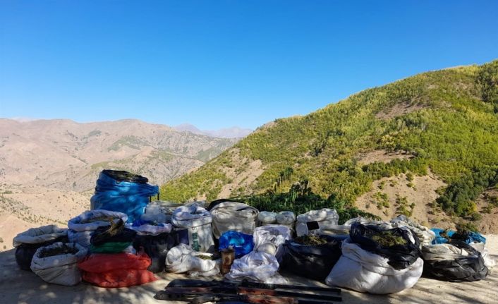 Bingöl’de 3 gün içinde 171 kilo uyuşturucu madde ve silah ele geçirildi