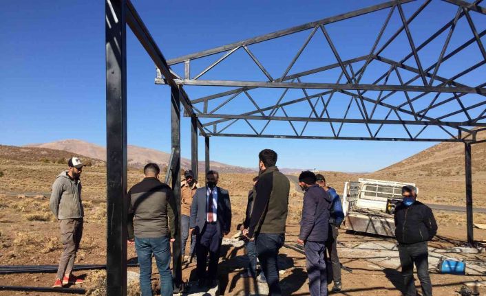 Bingöl’de 9 adet hayvan gölgeliğinin yapımı tamamlandı