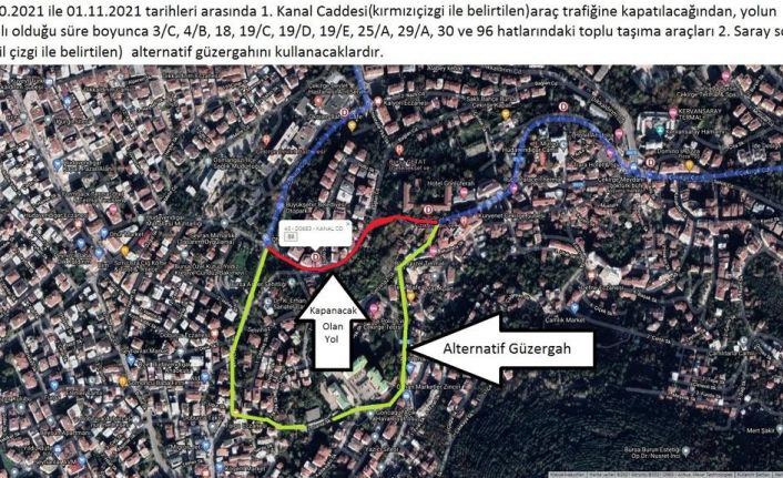 Çekirge’de trafik düzenlemesi
