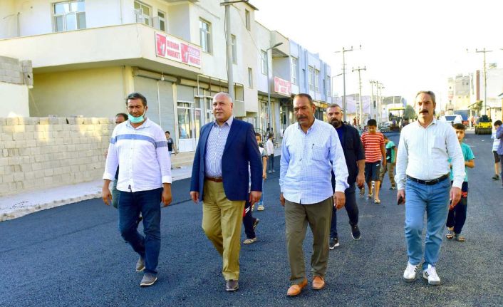 Ceylanpınar’da kış önce yol çalışmaları sürüyor