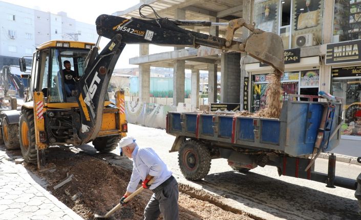 Cizre Kaymakamı Tunç, üst yapı çalışmalarını inceledi