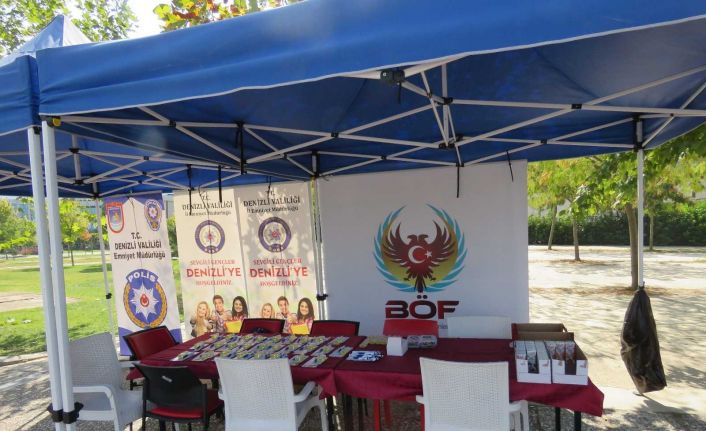 Denizli emniyeti üniversiteli gençlere güven verdi