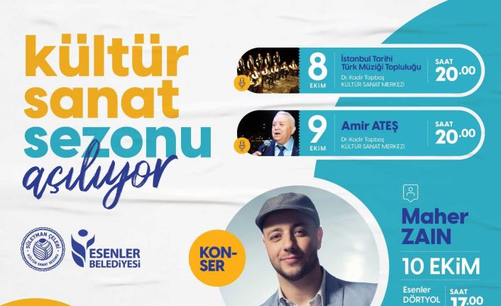 Esenler’de kültür sanat sezonu açılıyor