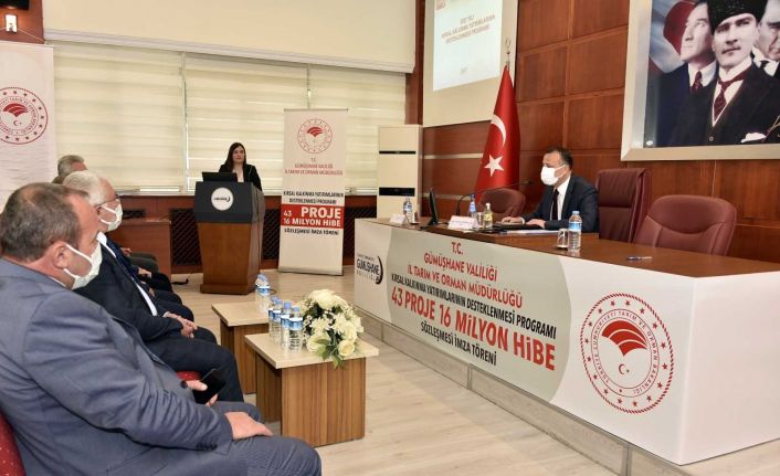 Gümüşhane’de 16 milyon hibe tutarlı projeler için imza töreni düzenlendi