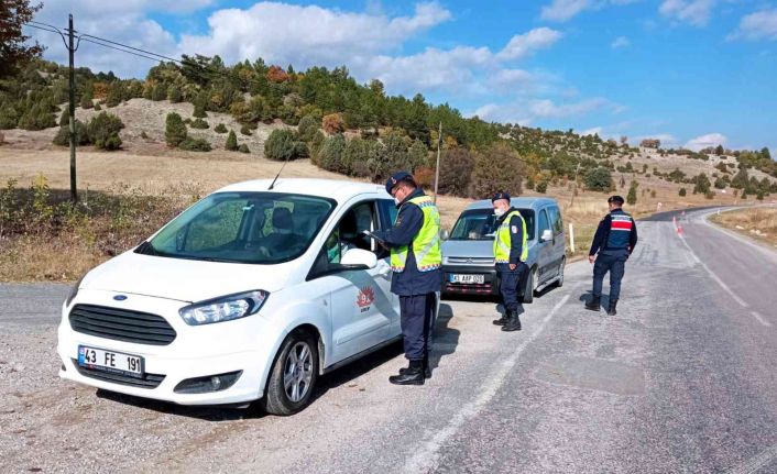 Hisarcık jandarmasından asayiş ve trafik denetimi