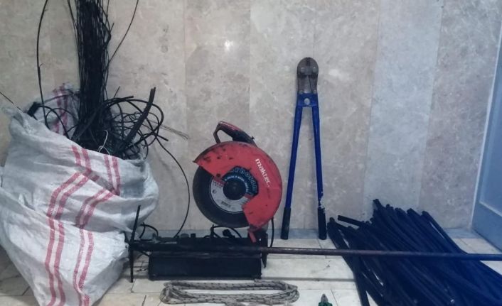 Kablo hırsızı son olayında JASAT timlerinden kaçamadı