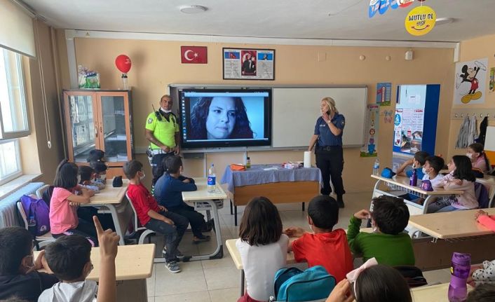 Mazıdağı’nda okullarda trafik güvenliği eğitimi verildi