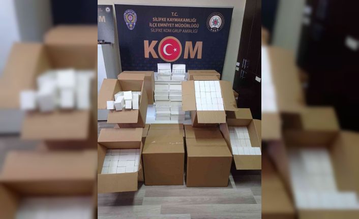 Mersin’de 100 bin adet kaçak makaron ve 6 bin adet sigara ele geçirildi