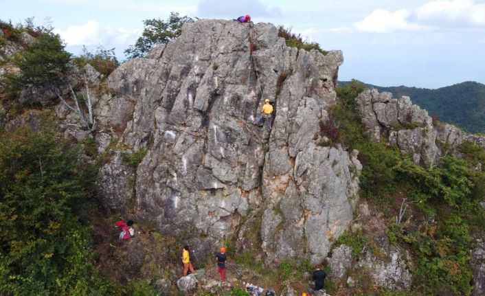 Milli dağcı Tunç Fındık, Ordu’da tırmandığı tepede 10 rota açtı