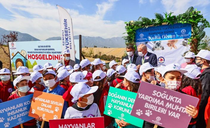 Minik kalpler için 67 okula kulübe ve can dostları hediye edildi