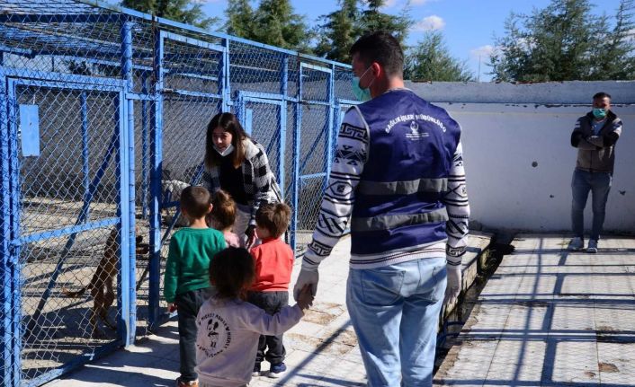 Minik öğrenciler patili dostları unutmadı