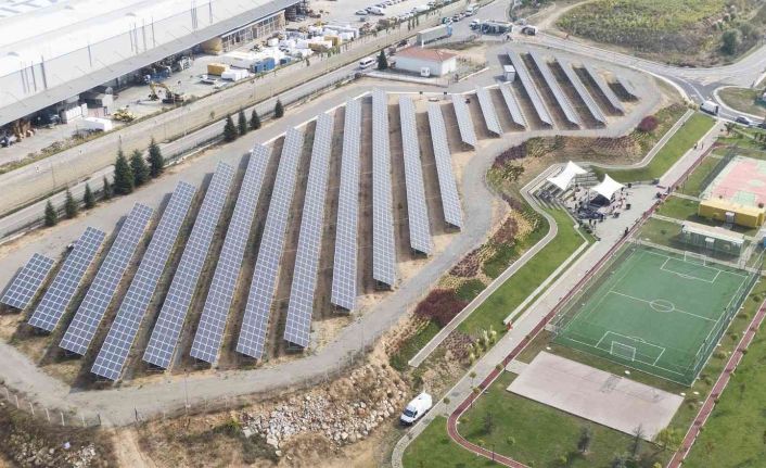 Üretim üssüne güneş enerjisi tesisi kuruldu, yılda 1616 ağaç kurtarılacak