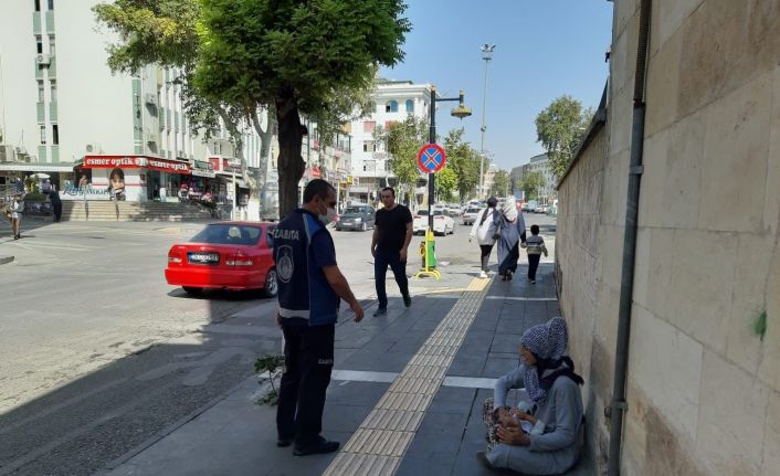 Zabıta ve polisten dilenci operasyonu