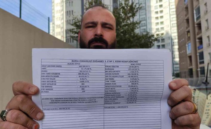 3 bin kişinin yaşadığı sitenin 1 milyon lira dolandırıcılıkla suçlanan yöneticisi konuştu: