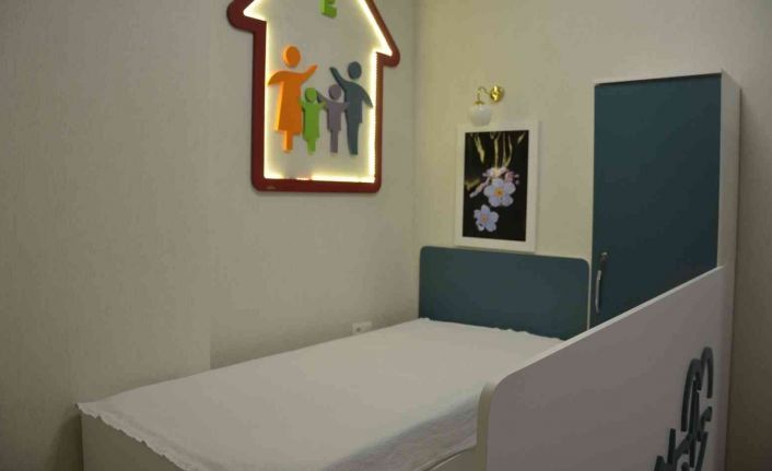 Anneler hastanede 5 yıldızlı otel konforunda sevgi misafirhanesinde ağırlanıyor