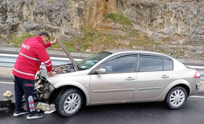 Bariyerlere çarparak durabildi