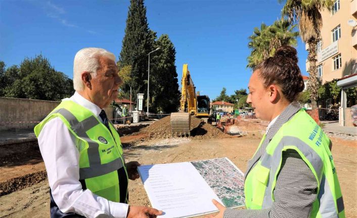 Başkan Gürün, Yatağan’da başlayan 10 milyon TL’lik alt ve üst yapı çalışmalarını inceledi