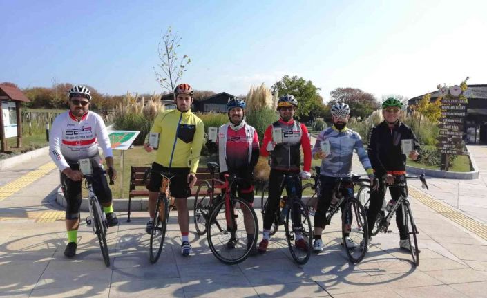 Bisikletçiler unutulmaz bir gün geçirdi