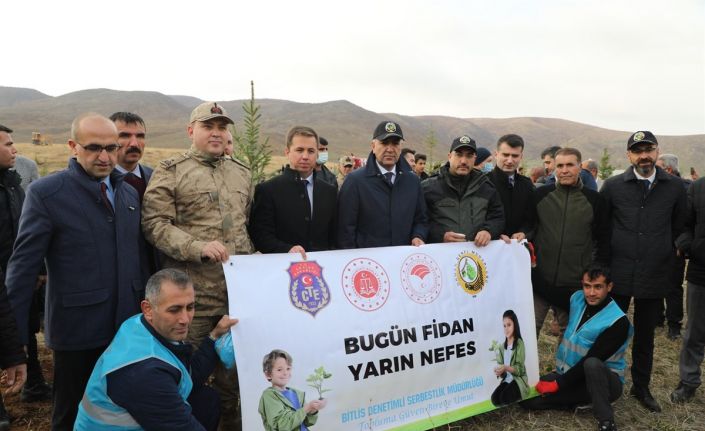 Bitlis’te fidan dikme seferberliği