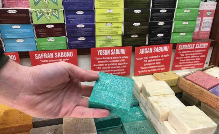 Cilde iyi gelen yosun sabunu yoğun talep görüyor