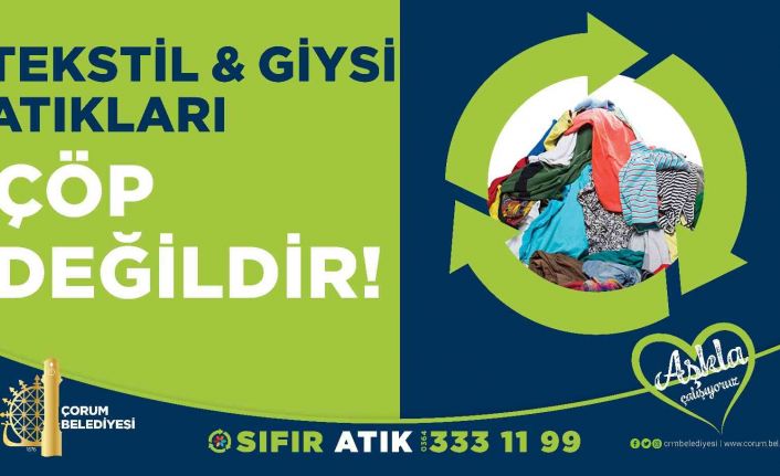 Çorum Belediyesi tekstil atıkları için ihaleye çıkıyor