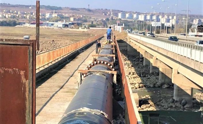 DİSKİ 49 mahalleye su sağlayan çelik borularda bakım-onarım çalışması yaptı