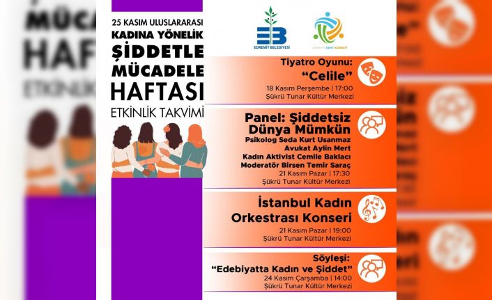 Edremit kadına yönelik şiddete karşı turuncu olacak