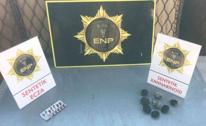 Erzurum’da uyuşturucu hap ele geçirildi