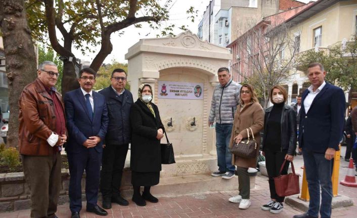 Eski başkanın adı hayır çeşmesinde yaşayacak