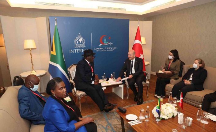İçişleri Bakanı Süleyman Soylu Güney Afrika ve Kazakistanlı mevkidaşları ile görüştü