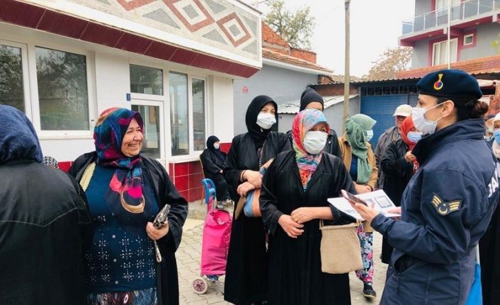 Jandarmadan köylü kadınlara KADES uygulaması