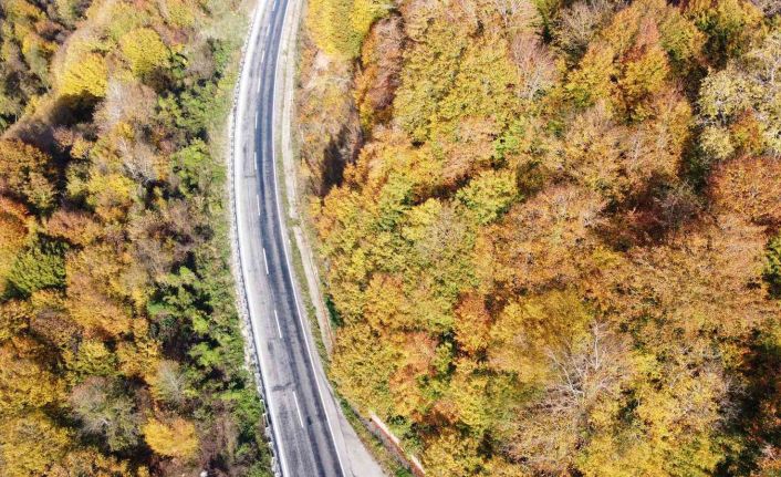 Karadeniz sahil yolundan sonbahar manzaraları