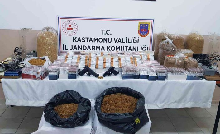 Kastamonu’da kaçak tütün operasyonu: 2 gözaltı