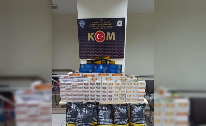 Kırıkkale’de kaçak tütün operasyonu: 19 bin 400 adet makaron ele geçirildi