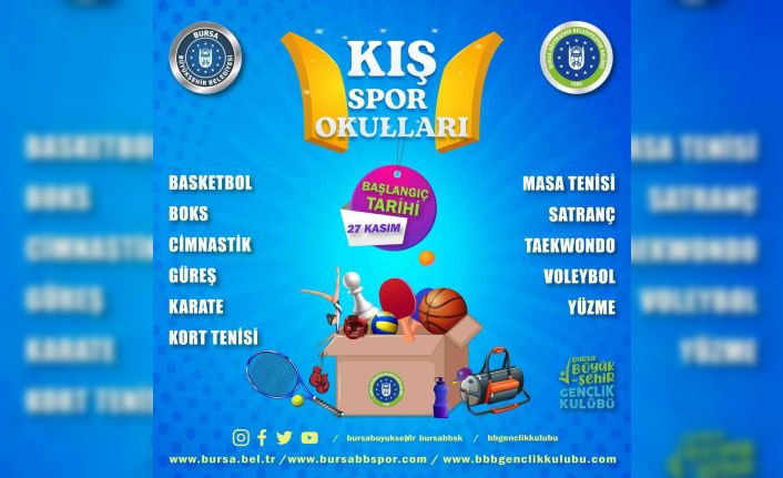 Kış Spor Okulları 27 Kasımda başlıyor