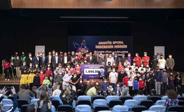 Mersin’de 173 amatör spor kulübüne 1 milyon 444 bin lira maddi destek