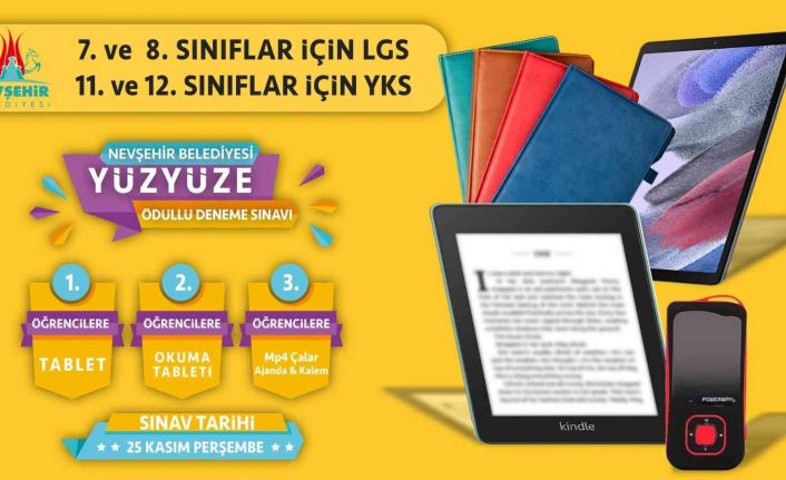 Nevşehir Belediyesinden ödülü deneme sınavı