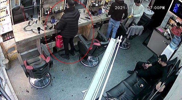 Saç tarama bahanesiyle 2 bin 400 liralık tıraş makinesini böyle çaldı
