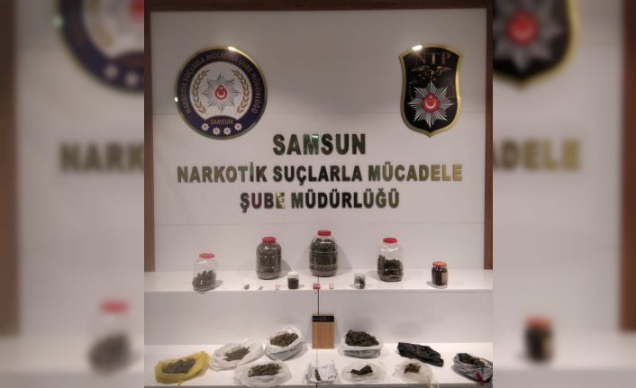 Samsun’da 2,8 kilo esrar ele geçirildi: 3 gözaltı