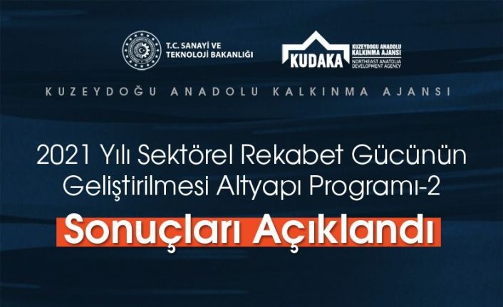 Sektörel rekabet gücünün geliştirilmesi altyapı programı-2 sonuçları açıklandı