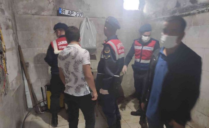 Tek tırnaklı hayvan kesen baba oğula suçüstü