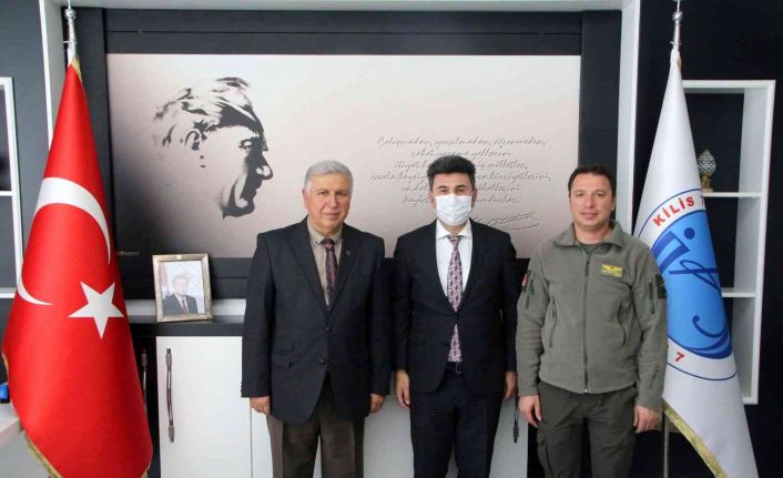 THK Kilis Şube Başkanı Tırnaksız Rektör Karacoşkun’la bir araya geldi