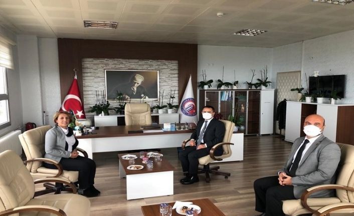 Vali İlhami Aktaş, ÇOMÜ fakülte dekanlarını ziyaret etti